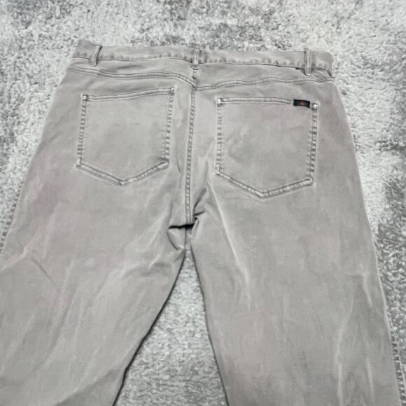 Faherty Jeans Mens 34 (36x32) Gray Organic Straight Leg Pants - Picture 5 of 13